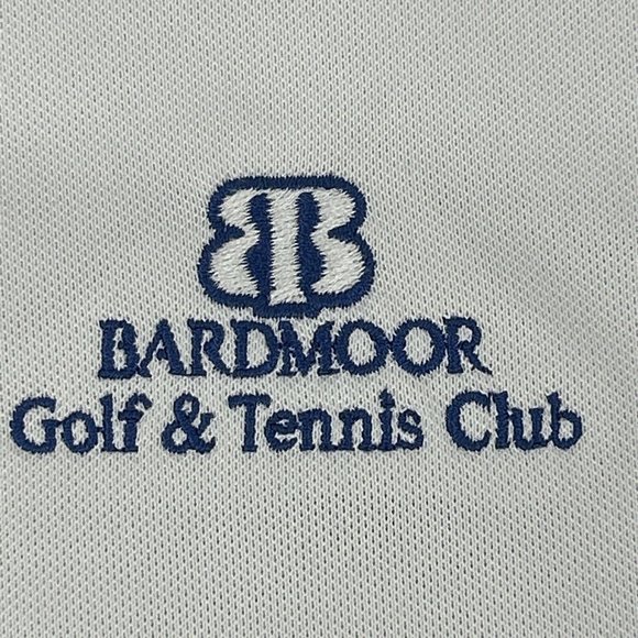 Foot Joy Shirt Mens XL White Polo Athletic Fit‎ Bardmoor Golf &Tennis Club - Picture 2 of 11